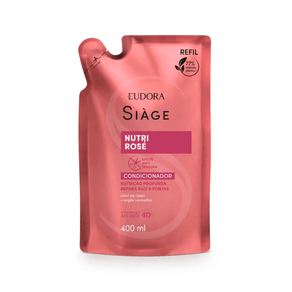 Refil Condicionador Eudora Siàge Nutri Rosé 400ml