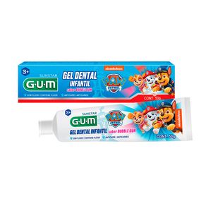 Gel Dental Infantil G.U.M Patrulha Canina Sabor Bubble Gum 50g