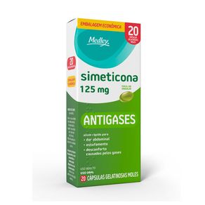 Simeticona 125mg Medley 20 Cápsulas Gelatinosas Moles