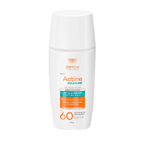 Protetor Solar Facial Darrow Actine Aquafluid FPS60 Cor 1.5 40g