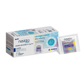 Refil Nazzo Alto Volume Infantil 0,9% Pó Para Solução Nasal 30 Envelopes