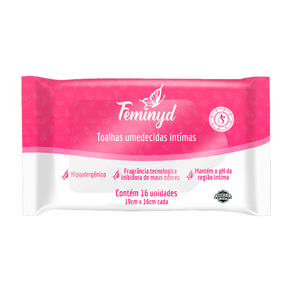 Toalhas Umedecidas Intímas Feminyd 16 Unidades