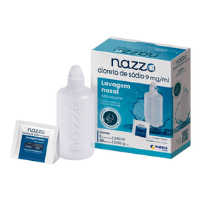 Nazzo Alto Volume 0,9% Pó Para Solução Nasal 30 Envelopes + Lavador Nasal