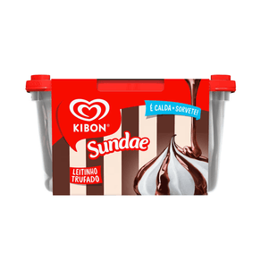 Sorvete Kibon Sundae Leitinho Trufado Pote 1,4L