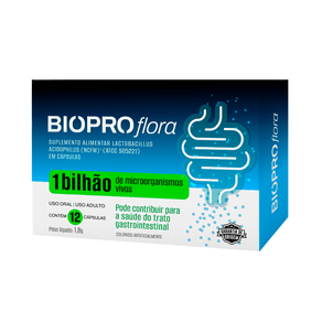 Suplemento Alimentar Bioproflora 12 Cápsulas