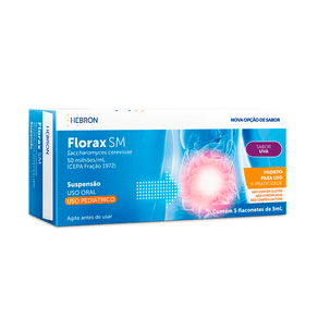 Florax SM Pediátrico 100MI/ml 5 Flaconetes com 10ml de Solução de Uso Oral