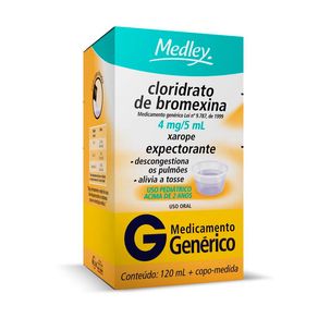 Cloridrato de Bromexina 4mg/5ml Medley Frasco 120ml + Copo Medidor