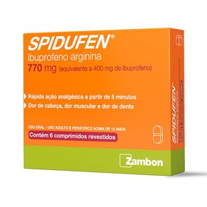 Spidufen 770mg 6 Comprimidos Revestidos