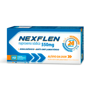 Nexflen 550mg 10 Comprimidos Revestidos