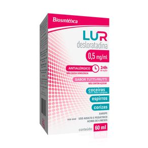 Lur 0,5mg/ml Xarope Sabor Tutti-Frutti 60ml