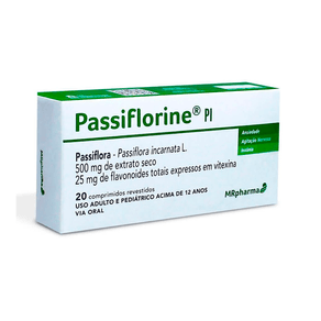 Passiflorine PI 500mg 20 Comprimidos Revestidos