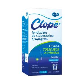 Clopê Xarope Adulto e Pediátrico Sabor Coco 120ml