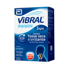 Vibral 3mg/ml Sabor Framboesa 120ml + Copo Medida