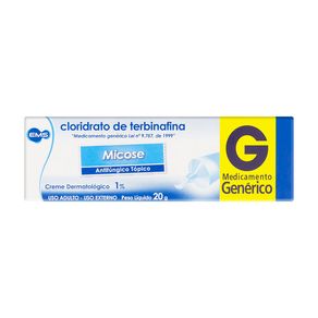 Cloridrato de Terbinafina 1% EMS Creme Dermatológico 20g