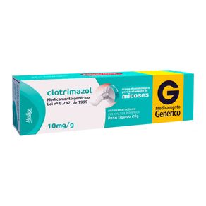Clotrimazol 10mg/G Medley Creme Dermatológico 20g