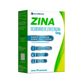 Zina 5mg 10 Comprimidos