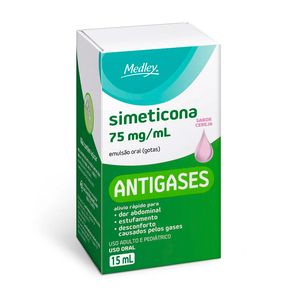 Simeticona 75mg/ml Medley Emulsão Oral Gotas Sabor Cereja15ml