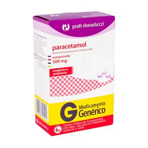 Paracetamol 500mg Prati-Donaduzzi 20 Comprimidos