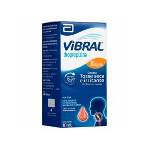 Vibral 30mg/ml Gotas Sabor Framboesa 10ml