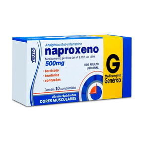 Naproxeno 500mg Teuto 10 Comprimidos