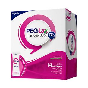 Peg-Lax 17g Pó Para Solução Oral Sabor Limão 14 Envelopes