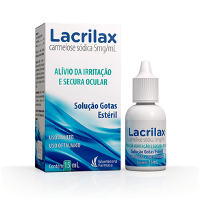 Lacrilax 5mg/ml Solução Oftálmica Estéril 15ml