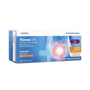 Florax SM Pediátrico 5 Flaconetes de 5ml Uva