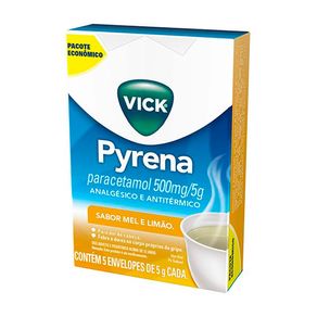 Vick Pyrena Sabor Mel e Limão 5 Sachês 5g Cada