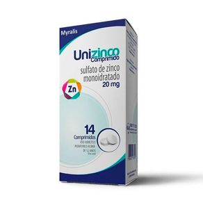 Unizinco 20mg 14 Comprimidos