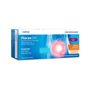 Florax Sm Adulto 5 Flaconetes 5ml Sabor Uva