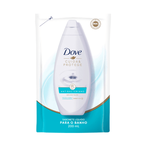 Refil Sabonete Líquido Antibacteriano Dove Protege e Cuida 200ml
