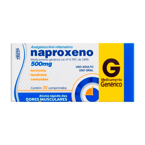 Naproxeno 500mg Teuto 20 Comprimidos
