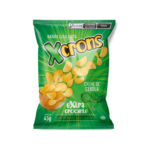 Batata Xcrons Extra Crocante Sabor Creme de Cebola 45g