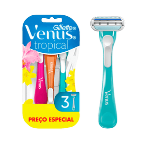 Aparelho de Depilar Gillette Vênus Tropical 3 unidades
