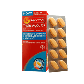 Suplemento de Vitamina C Redoxon Tripla Ação CR 30 Comprimidos Revestidos