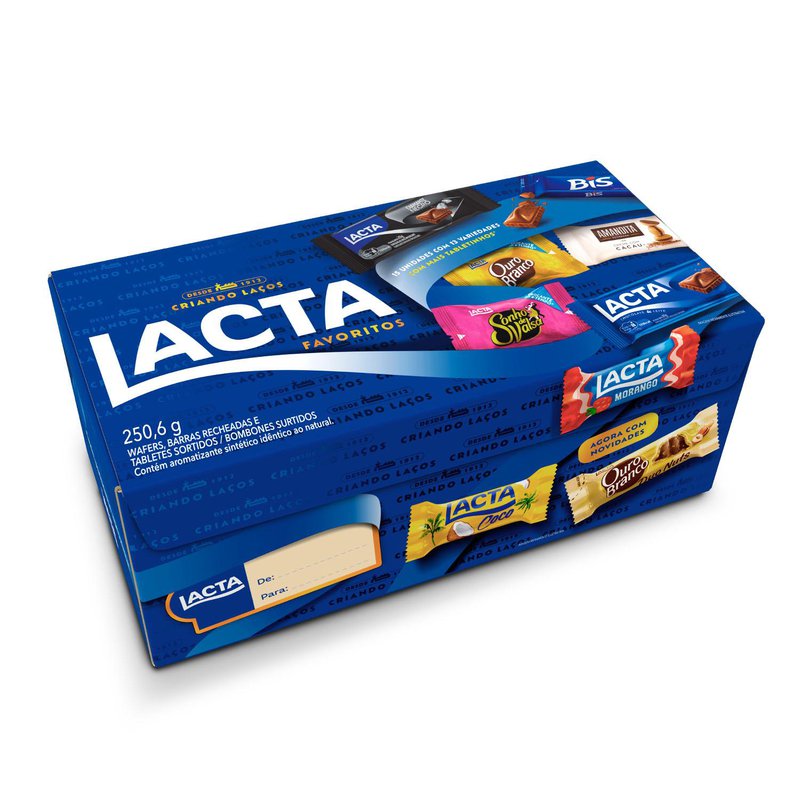 Caixa de Bombom Lacta Grandes Sucessos 250,6g