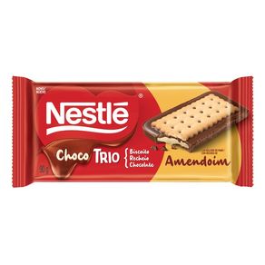 Chocolate Nestlé Chocotrio Amendoim 90g