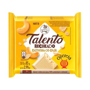 Chocolate Garoto Talento Opereta Castanha-de-Cajú 85g