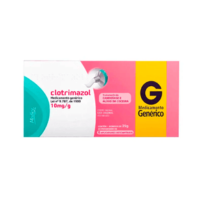 Clotrimazol 10mg/g Medley Creme Vaginal 35g + 6 Aplicadores Descartáveis