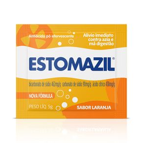 Antiácido Estomazil Pó Efervescente Sabor Laranja 5g