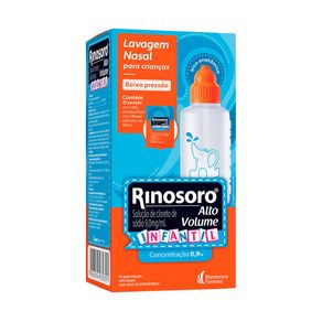 Rinosoro Infantil Alto Volume 15 Sachês + Frasco Aplicador 120ml