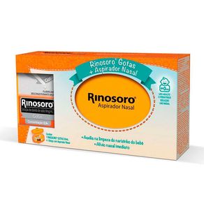 Kit Rinosoro Gotas 30ml + Aspirador Nasal