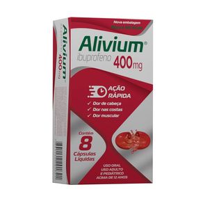 Alivium 400mg 8 Cápsulas Líquidas