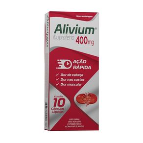 Alivium 400mg 10 Cápsulas Líquidas