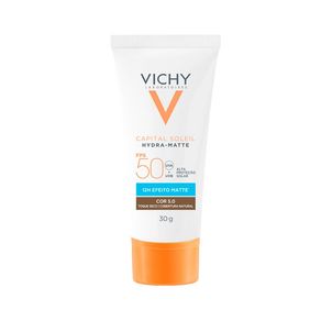 Protetor Solar Facial Vichy Hydra-Matte FPS50 Cor 5.0 30g