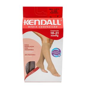 Meia Compressão Média 3/4 Kendall Mel Sem Ponteira P