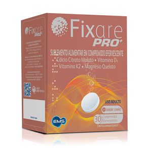Suplemento Alimentar Fixare Pro+ Sabor Limão 30 Comprimidos Efervescentes