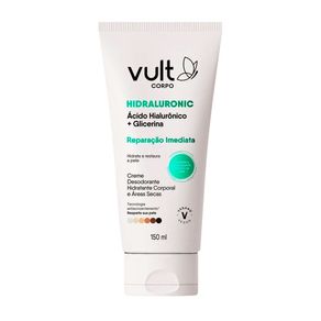 Creme Desodorante Hidratante Corporal Vult Corpo Hidraluronic Reparação Imediata 150ml