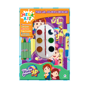 Livro Maria Clara e JP Mega Kit Para Ler, Colorir e Brincar 1 Unidade