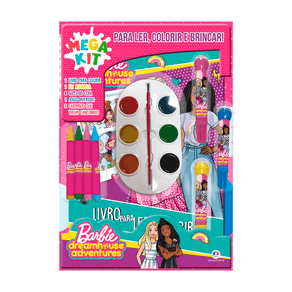 Livro Barbie Mega Kit Para Ler, Colorir e Brincar 1 Unidade